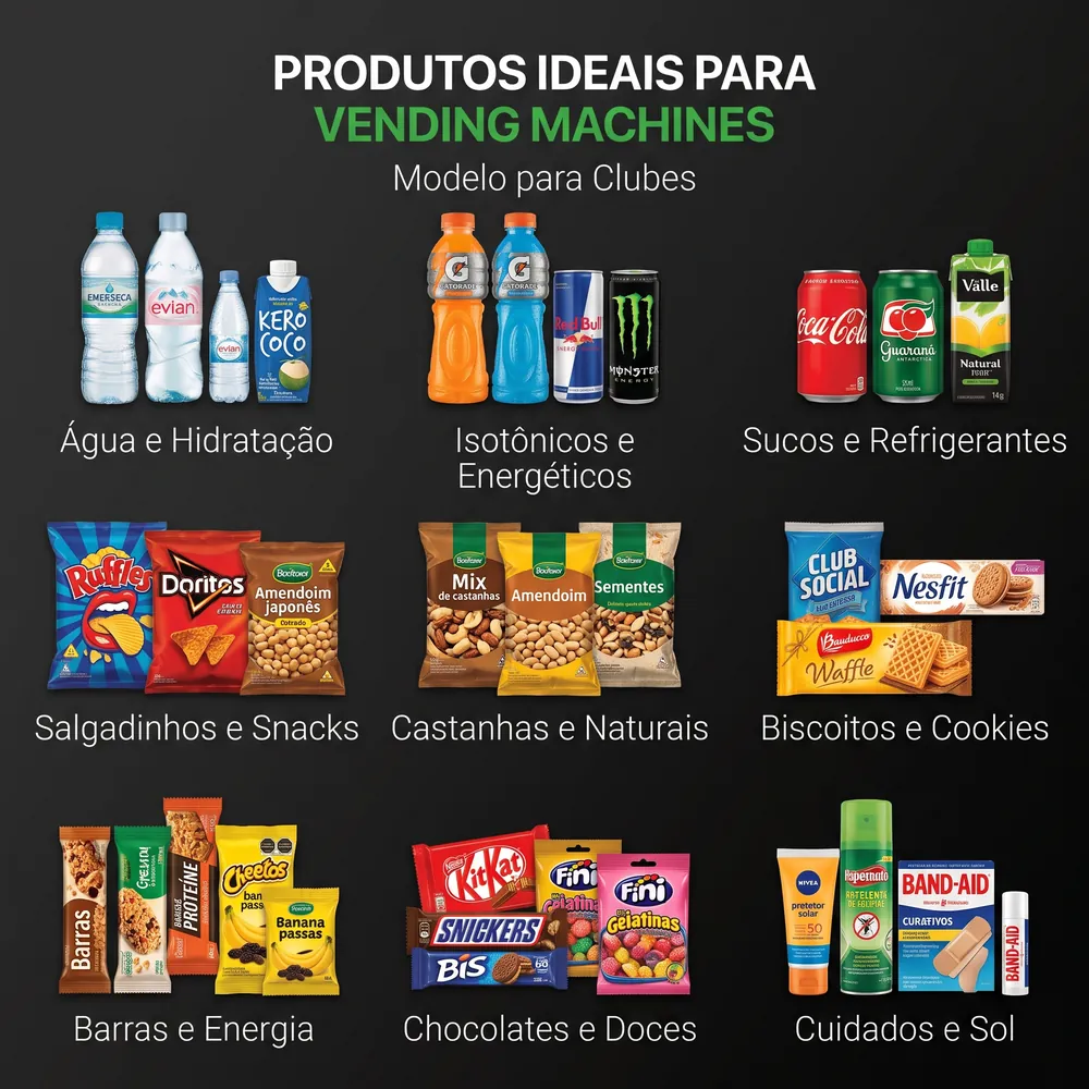 Ilustração de vending machine em clube