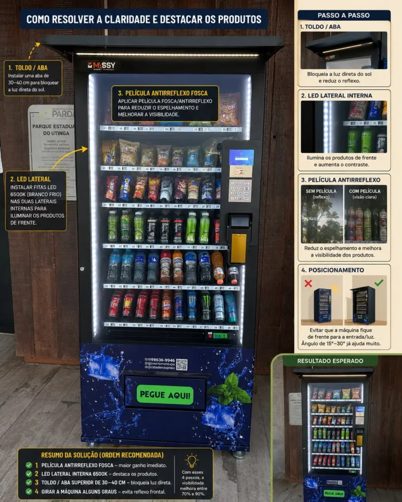 Infográfico com dicas para quem aluga vending machine
